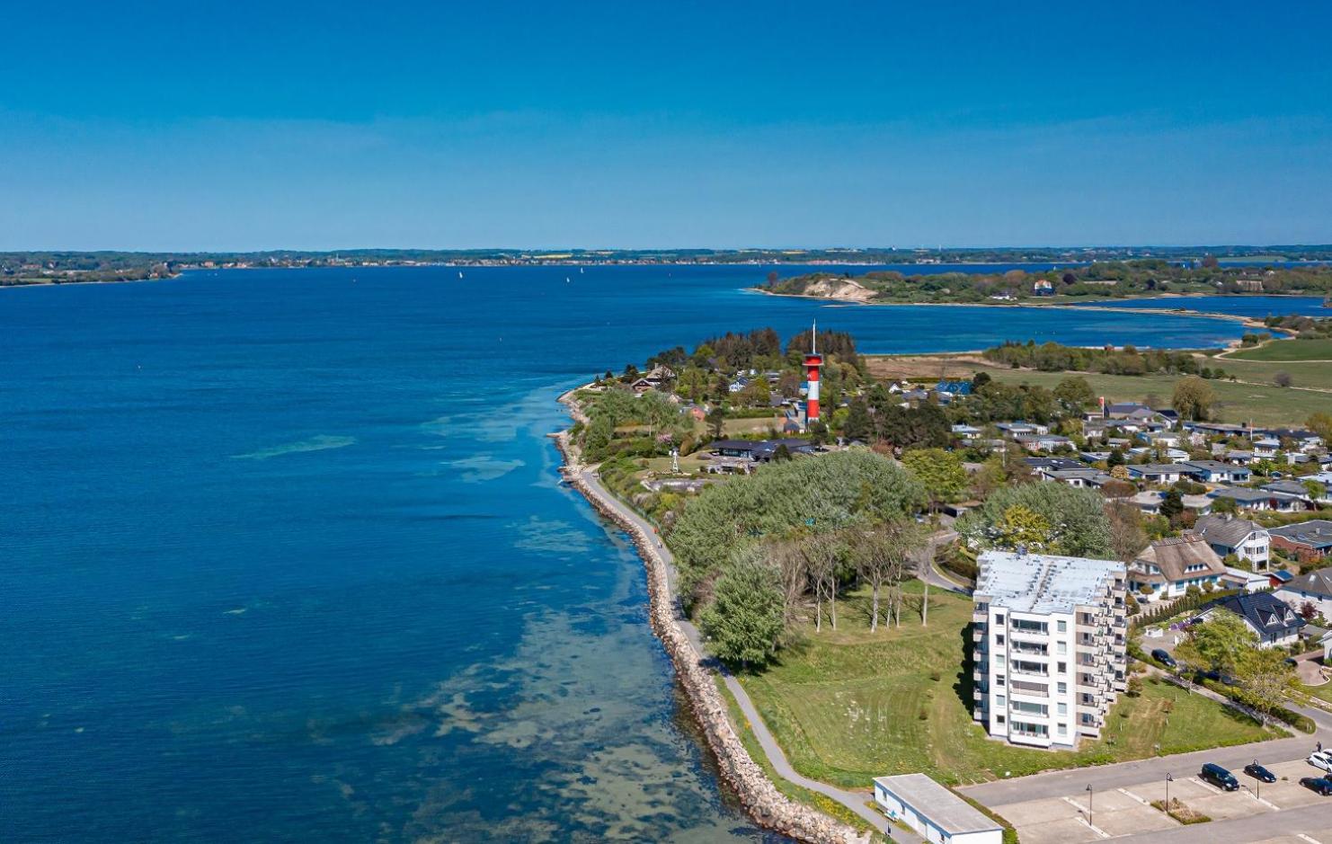 Fewo1846 - Fjordview - Komfortables Studioapartment Mit Balkon Und Meerblick Глюксбург Экстерьер фото